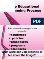 The Educational Planning Process