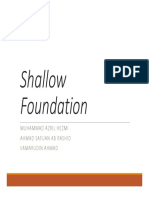 Shallow Foundation PDF