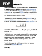 Verbal arithmetic - Wikipedia