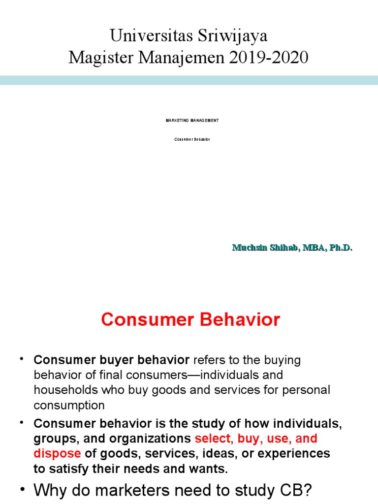 Understanding Consumer Behavior in Marketing | PDF | Consumer Behaviour ...