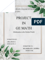 Project IN Ge Math: Surigao State College of Technology Surigao City