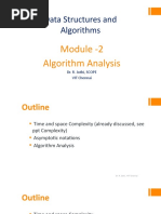 Data Structure Module-2 Algorithm Analysis