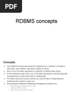 RDBMS Concepts