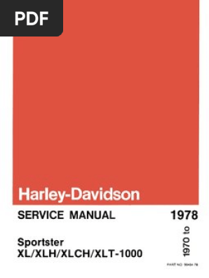 Sportster Service Manual 1970-1978 | PDF