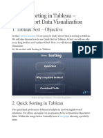 What Is Sorting in Tableau 34