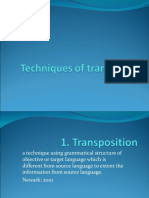 Technique of Translation