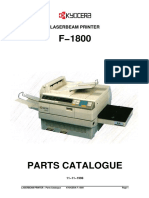 Kyocera F 1800 Parts Manual