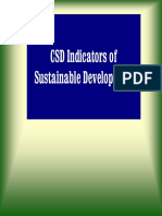 CSD Indicators of Sustainable Development