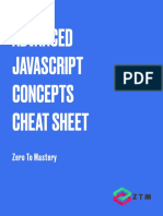 Advanced Javascript Concepts Cheat Sheet: Zero To Mastery