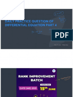 Daily Practice Question of Differential Equation Part 4