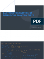 Daily Practice Question of Differential Equation Part 3