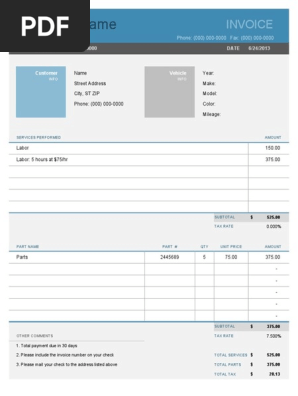 auto-repair-invoice