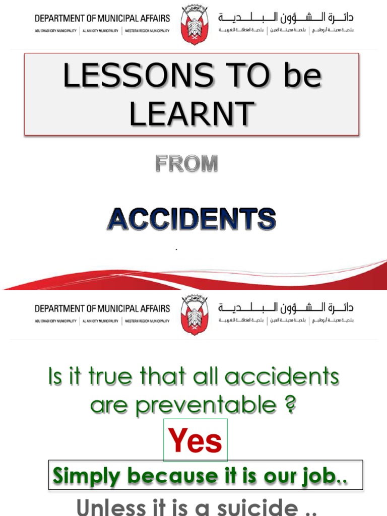 Construction Accidents Lessons Learnt PDF PDF Prevention Safety