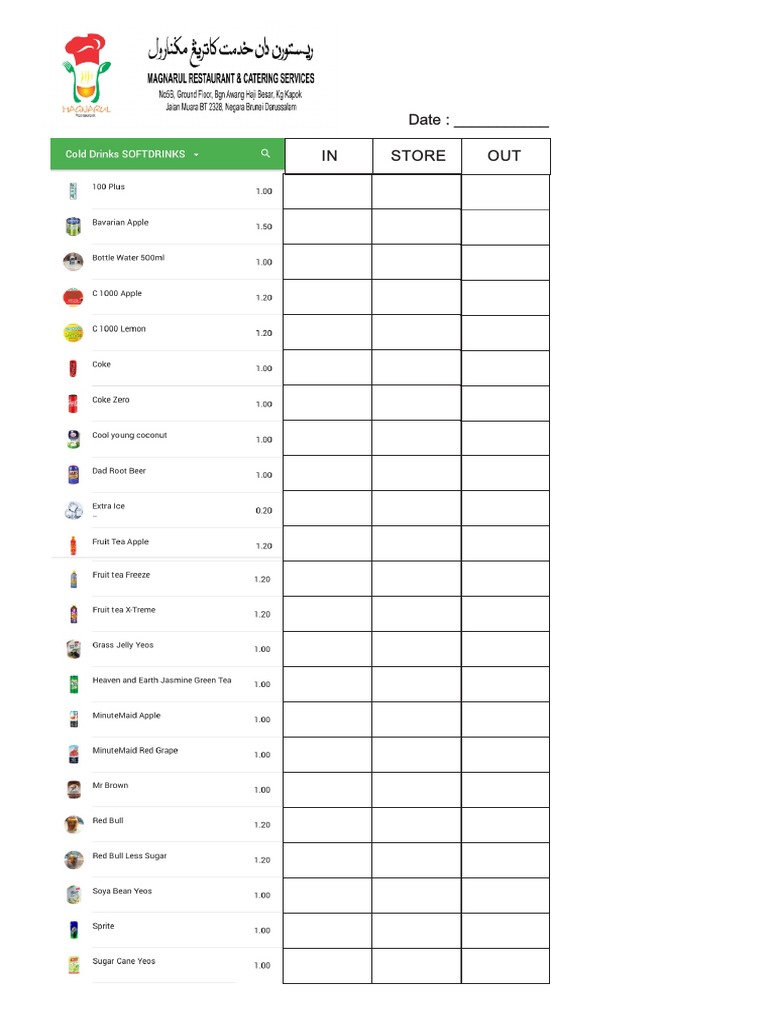 Drinks Inventory | PDF