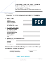 Driving Application Form