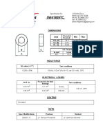 Dimensions: (MM) Uncoated Nominal: Min: Max: O.D. (A) I.D. (B) Ht. (C) Eff. Parameters A MM L MM V MM