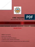 Fire Hazards: Me-410 Industrial Health and Safety M.Arif Khan 16pwmec4207 Presented To:engr - Kaleem Ullah Khan Khalil Sir