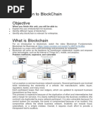 Introduction To Blockchain Objective: When You Finish This Unit, You Will Be Able To