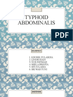 Typhoid Abdominalis