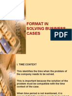 Format in Solving Business Cases