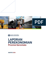 Laporan Perekonomian Provinsi Gorontalo Agustus 2020