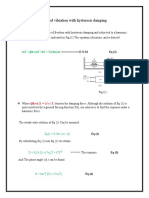 Forced vibration with hysteresis damping solved example