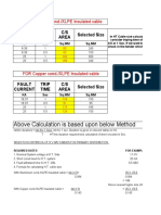 HT Cable Calculation