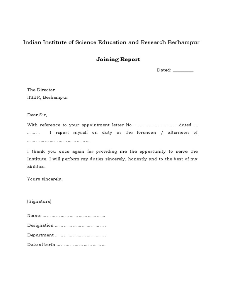 Joining Report | PDF