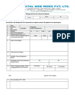 Self Appraisal Form For Outsourced Employees