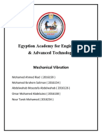 Egypt Mechanical Vibration Report by 5 Students
