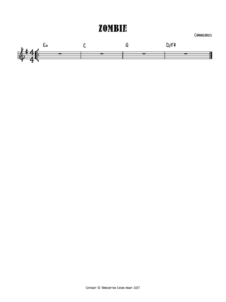 Zombie Cranberries PDF PDF