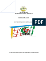 REGULAMENTO Futsal Feminino 2019-1