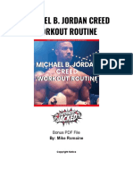 Michael B. Jordan Creed Workout PDF