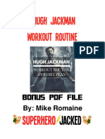 Hugh Jackman Workout Routine: Bonus PDF