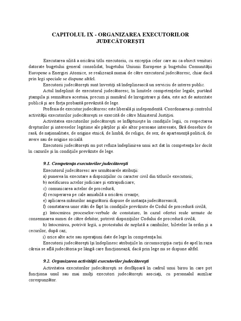 Executor Judecatoresc | PDF