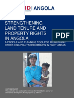 2007 USAID - Strengthening Land Tenure Property Rights in Angola REPORT