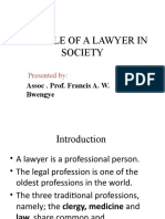 The Role of A Lawyer in Society