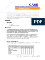 Activity 3.1.1 - Animal Value: Purpose