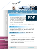 Aircraft Fuel Tank Entry Safety Procedures - 1/2 Day: On Demand