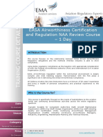 EASA Airworthiness Certification and Regulation NAA Review Course - 1 Day