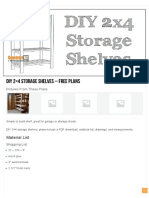 DIY 2x4 Storage Shelves - Free Plans - Construct101 PDF