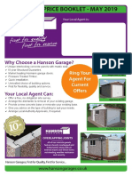 Price Booklet - May 2019: Why Choose A Hanson Garage?