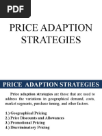 Price Adaptation Strategies in Marketing