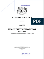 Public Trust Corporation Act 1995 (Act 532) PDF