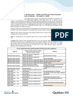 Quebec Schools With Confirmed Cases of COVID-19