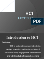 HCI Lectures