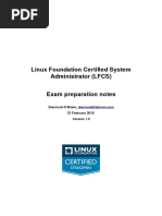 Linux Foundation Certified System Administrator (LFCS) Exam Preparation Notes