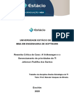 Resenha Crítica de Caso: A Volkswagen e o Gerenciamento de Prioridades de TI