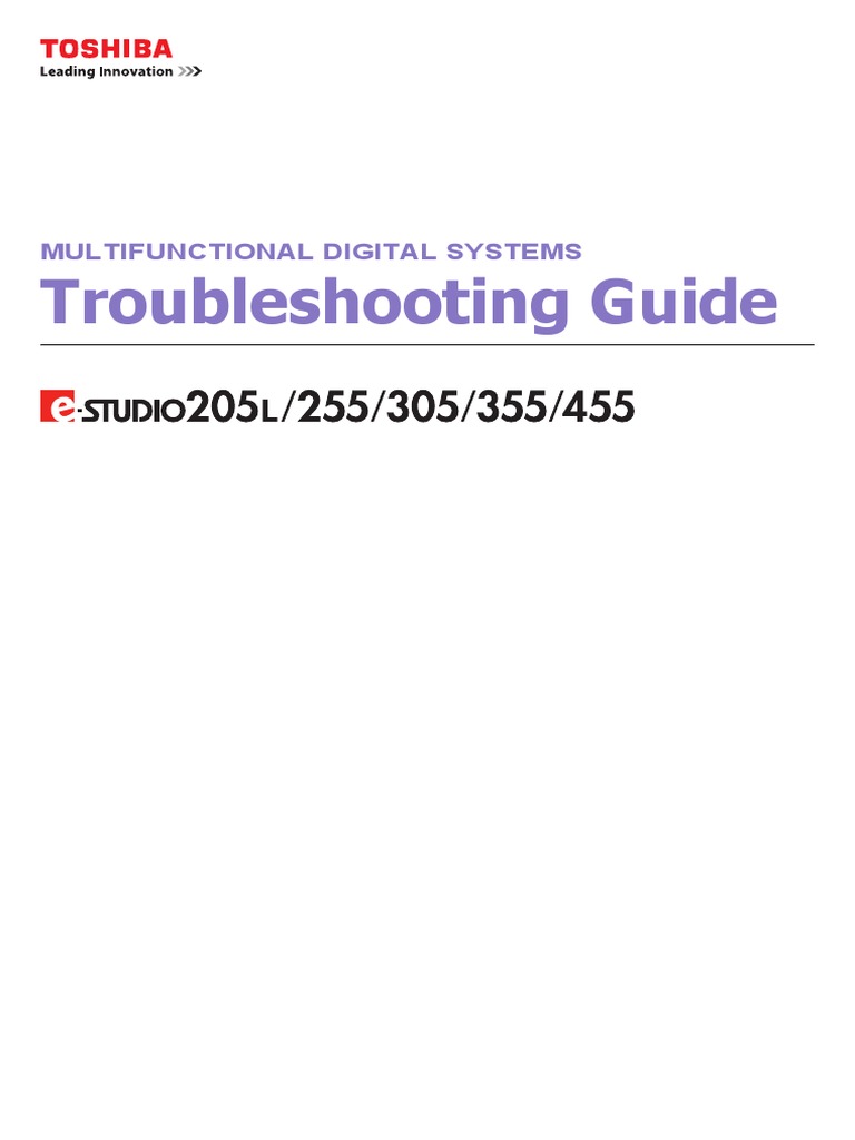 Troubleshooting Guide: Multifunctional Digital Systems | PDF ...