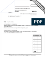 Combined Science: Paper 3